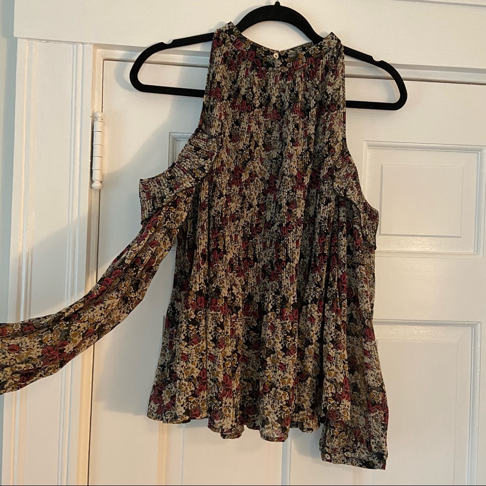Zara Cold-Shoulder Blouse